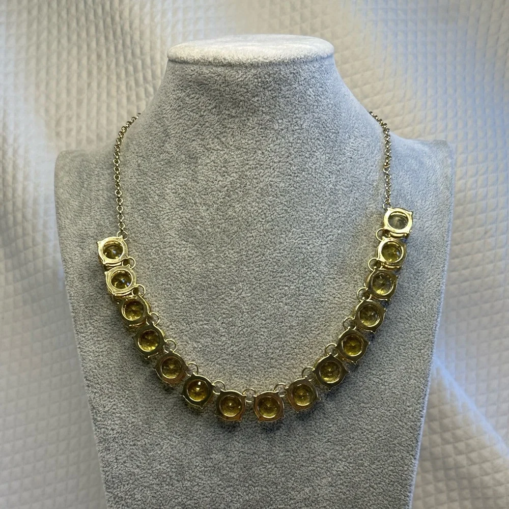 FINAL PRICE DROP Sparkling Chunky Marigold Citrine Necklace - Picture 3 of 5